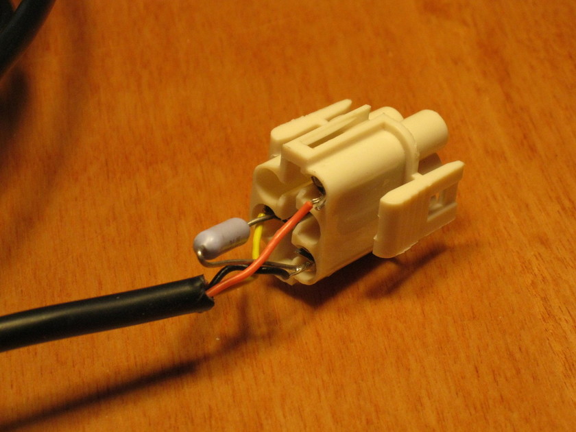 FTDI cable with TTS connector attached
